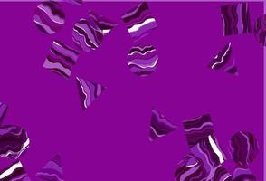 modèle vectoriel violet clair avec cristaux, cercles, carrés.