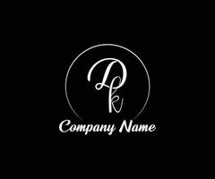 logo monogramme avec lettre dk. logo de typographie créative pour entreprise ou entreprise vecteur