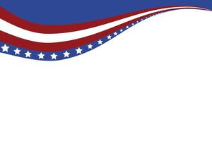 drapeau américain des états-unis, arrière-plan patriotique pour le jour de l'indépendance, jour du souvenir vecteur