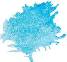 tache liquide aquarelle dessinée à la main de vecteur de couleur bleue. abstrait aqua taches gribouillis goutte élément illustration fond d'écran