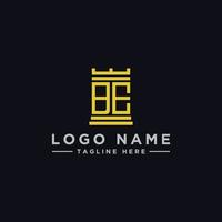 création de logo, inspiration pour les entreprises à partir des lettres initiales de l'icône du logo be. -vecteurs vecteur