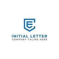 conceptions de logo inspirantes pour les entreprises à partir des lettres initiales de l'icône du logo ce. -vecteurs vecteur