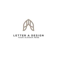 modèle de conception de logo lettre initiale a - vecteur