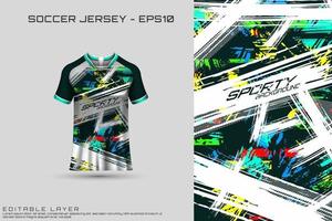 conception de maillot de sport. design sportif pour le football, la course, le maillot de jeu. vecteur. vecteur