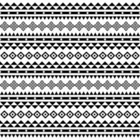 motif sans soudure tribal ethnique géométrique. arrière-plan pour tissu, papier peint, modèle de carte, papier d'emballage, tapis, textile, couverture. modèle de style de tatouage vecteur