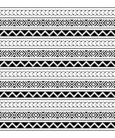 motif sans soudure tribal ethnique géométrique. arrière-plan pour tissu, papier peint, modèle de carte, papier d'emballage, tapis, textile, couverture. motif hawaïen style tatouage ethnique vecteur