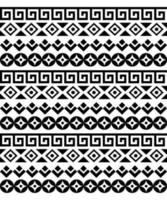 modèle sans couture aztèque tribal maori polynésien. arrière-plan pour tissu, papier peint, modèle de carte, papier d'emballage, tapis, textile, couverture. motif de style de tatouage ethnique vecteur