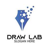 logo vectoriel de laboratoire de dessin