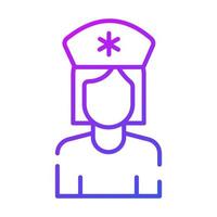 conception de concepts modernes d'infirmière, illustration vectorielle vecteur