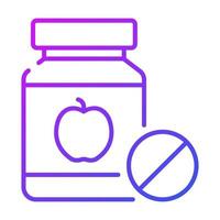 conception de concepts modernes de vitamines, illustration vectorielle vecteur