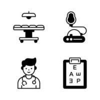 icônes médicales, vecteur de soins de santé, ensemble de collection d'hôpital.