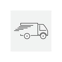 modèle de conception d'illustration vectorielle de logo de camion de livraison vecteur