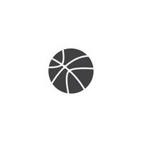 conception de modèle d'illustration vectorielle de logo de basket-ball vecteur