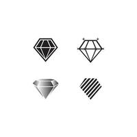 modèle de conception d'illustration vectorielle de logo de diamant. vecteur