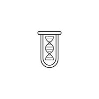 modèle de conception d'illustration vectorielle icône adn vecteur