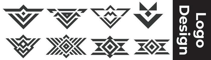 conception d'éléments de logo, logo d'icône de lettre d'alphabet, emblème de vecteur de lettre élégante créative, logo de grille avec la couleur noire