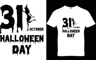 conception de t-shirt d'halloween vecteur