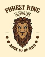 forêt roi lion vecteur