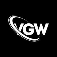 logo vww. lettre vgw. création de logo de lettre vgw. initiales logo vgw liées avec un cercle et un logo monogramme majuscule. typographie vgw pour la technologie, les affaires et la marque immobilière. vecteur