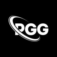 logo pgg. lettre pgg. création de logo de lettre pgg. initiales logo pgg liées avec un cercle et un logo monogramme majuscule. typographie pgg pour la technologie, les affaires et la marque immobilière. vecteur