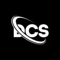 logo DCS. lettre DCS. création de logo de lettre dcs. initiales logo dcs liées par un cercle et un logo monogramme majuscule. typographie dcs pour la technologie, les affaires et la marque immobilière. vecteur