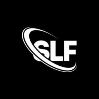 logo slf. lettre slf. création de logo de lettre slf. initiales logo slf liées avec un cercle et un logo monogramme majuscule. typographie slf pour la technologie, les affaires et la marque immobilière. vecteur