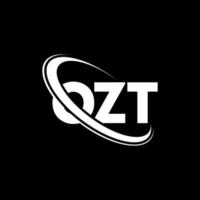 logo ozt. lettre d'ozt. création de logo de lettre ozt. initiales logo ozt liées avec un cercle et un logo monogramme majuscule. typographie ozt pour la technologie, les affaires et la marque immobilière. vecteur