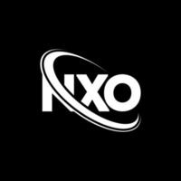 logo nxo. lettre nxo. création de logo de lettre nxo. initiales logo nxo liées avec un cercle et un logo monogramme majuscule. typographie nxo pour la technologie, les affaires et la marque immobilière. vecteur