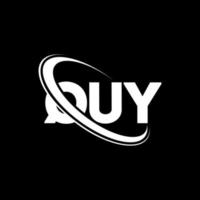 logo quy. quy lettre. création de logo de lettre quy. initiales logo quy liées avec un cercle et un logo monogramme majuscule. typographie quy pour la technologie, les affaires et la marque immobilière. vecteur