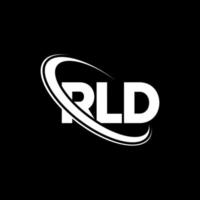 logo RLD. lettre rld. création de logo de lettre rld. initiales logo rld liées avec un cercle et un logo monogramme majuscule. typographie rld pour la technologie, les affaires et la marque immobilière. vecteur