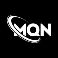 logo mqn. lettre mqn. création de logo de lettre mqn. initiales logo mqn liées par un cercle et un logo monogramme majuscule. typographie mqn pour la technologie, les affaires et la marque immobilière. vecteur