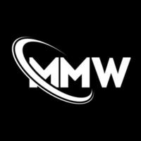 logo mmw. mmw lettre. création de logo de lettre mmw. initiales mmw logo lié avec cercle et logo monogramme majuscule. typographie mmw pour la technologie, les affaires et la marque immobilière. vecteur