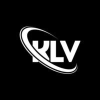 logo klv. lettre klv. création de logo de lettre klv. initiales logo klv liées avec un cercle et un logo monogramme majuscule. typographie klv pour la technologie, les affaires et la marque immobilière. vecteur