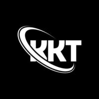 logo kkt. lettre kkt. création de logo de lettre kkt. initiales logo kkt liées avec un cercle et un logo monogramme majuscule. typographie kkt pour la technologie, les affaires et la marque immobilière. vecteur
