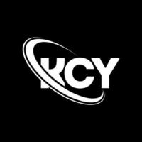 logo kcy. lettre kcy. création de logo de lettre kcy. initiales logo kcy liées avec un cercle et un logo monogramme majuscule. typographie kcy pour la technologie, les affaires et la marque immobilière. vecteur