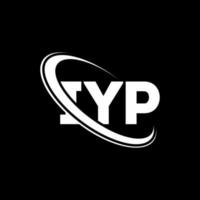 logo de l'aip. lettre IYP. création de logo de lettre iyp. initiales iyp logo lié avec cercle et logo monogramme majuscule. typographie iyp pour la technologie, les affaires et la marque immobilière. vecteur