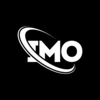 logo de l'OMI. lettre de l'OMI. création de logo de lettre imo. initiales logo imo liées avec un cercle et un logo monogramme majuscule. typographie imo pour la technologie, les affaires et la marque immobilière. vecteur