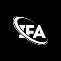 logo ifa. si une lettre. création de logo de lettre ifa. initiales logo ifa lié avec un cercle et un logo monogramme majuscule. typographie ifa pour la technologie, les affaires et la marque immobilière. vecteur