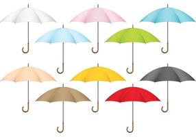 Parapluies vectorielles colorées vecteur