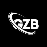 logo gzb. lettre gzb. création de logo de lettre gzb. initiales logo gzb liées avec un cercle et un logo monogramme majuscule. typographie gzb pour la technologie, les affaires et la marque immobilière. vecteur