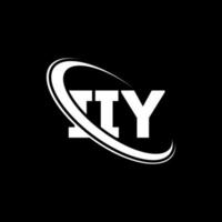 mon logo. iiy lettre. création de logo de lettre iiy. initiales iiy logo liées avec un cercle et un logo monogramme majuscule. iiy typographie pour la technologie, les affaires et la marque immobilière. vecteur