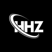 logo hhz. lettre hhz. création de logo de lettre hhz. initiales logo hhz liées avec un cercle et un logo monogramme majuscule. typographie hhz pour la technologie, les affaires et la marque immobilière. vecteur