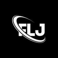 logo flj. lettre flj. création de logo de lettre flj. initiales logo flj liées avec un cercle et un logo monogramme majuscule. typographie flj pour la technologie, les affaires et la marque immobilière. vecteur