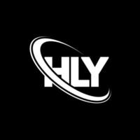 logo hly. hly lettre. création de logo de lettre hly. initiales logo hly liées avec un cercle et un logo monogramme majuscule. typographie hly pour la technologie, les affaires et la marque immobilière. vecteur