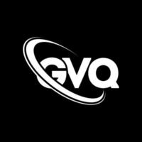 logo gvq. lettre gvq. création de logo de lettre gvq. initiales logo gvq liées avec un cercle et un logo monogramme majuscule. typographie gvq pour la marque technologique, commerciale et immobilière. vecteur
