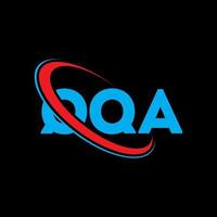 logo qqa. qqa lettre. création de logo de lettre qqa. initiales logo qqa liées avec un cercle et un logo monogramme majuscule. typographie qqa pour la marque technologique, commerciale et immobilière. vecteur