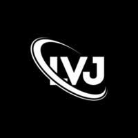 logo lvj. lettre lvj. création de logo de lettre lvj. initiales logo lvj liées avec un cercle et un logo monogramme majuscule. typographie lvj pour la technologie, les affaires et la marque immobilière. vecteur