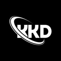 logo kkd. lettre kkd. création de logo de lettre kkd. initiales logo kkd liées avec un cercle et un logo monogramme majuscule. typographie kkd pour la technologie, les affaires et la marque immobilière. vecteur