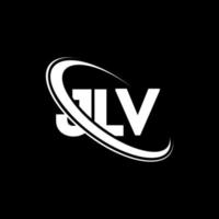 logo jlv. lettre jlv. création de logo de lettre jlv. initiales logo jlv liées avec un cercle et un logo monogramme majuscule. typographie jlv pour la technologie, les affaires et la marque immobilière. vecteur