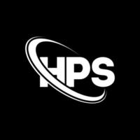 logo hp. lettre hps. création de logo de lettre hps. initiales logo hps liées par un cercle et un logo monogramme majuscule. typographie hps pour la technologie, les affaires et la marque immobilière. vecteur